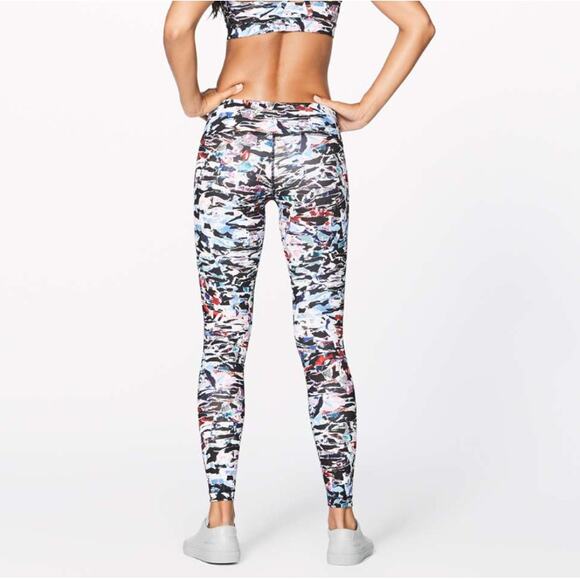 Lululemon Wunder Under Full On Luxtreme Legging Multi Abstract 8 Gym Workout - Picture 5 of 8